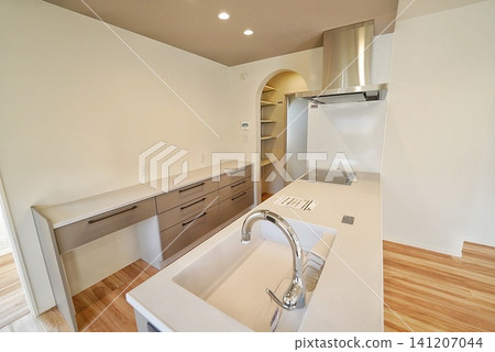 Stylish kitchen of a pet living designer's house Stylish kitchen of a pet living designer's house 141207044