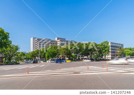 The San-no-maru district, the administrative center where government offices are concentrated (Nagoya City, Aichi Prefecture) 141207246