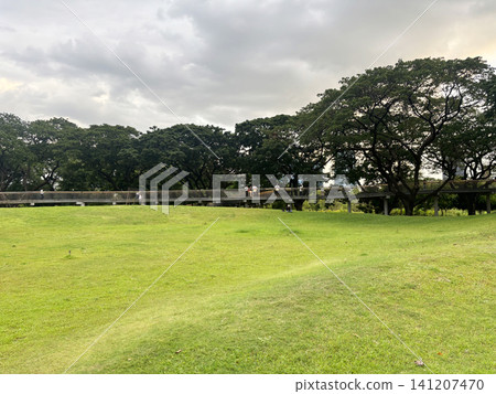 Bangkok, Thailand - May 28, 2026 : Unidentified people enjoy activities at Benchakitti forest park in Bangkok, Thailand on May 28, 2026. Benchakitti Forest Park is new landmark of Bangkok where nature Bangkok, Thailand - May 28, 2026 : Unidentified people enjoy activities at Benchakitti forest park in Bangkok, Thailand on May 28, 2026. Benchakitti Forest Park is new landmark of Bangkok where nature 141207470