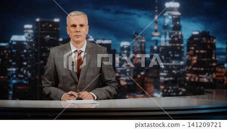 Emotional News Commentator Hosts Prime Time Political Debate, Examining World Conflicts Emotional News Commentator Hosts Prime Time Political Debate, Examining World Conflicts 141209721