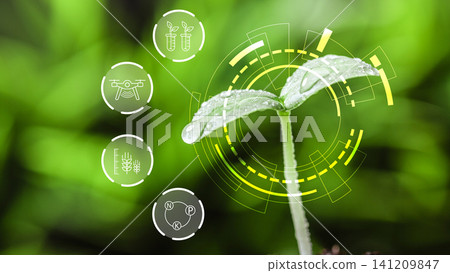 Smart farm technology supports plant growth and development in a green environment Smart farm technology supports plant growth and development in a green environment 141209847