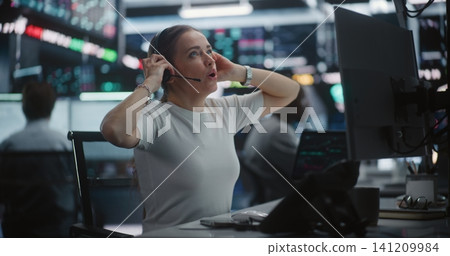 Happy Female Analyst Cheering For Stock Market Recovery and Asset Growth Happy Female Analyst Cheering For Stock Market Recovery and Asset Growth 141209984