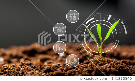 Smart farm technology improves growth and efficiency in crop cultivation Smart farm technology improves growth and efficiency in crop cultivation 141210540