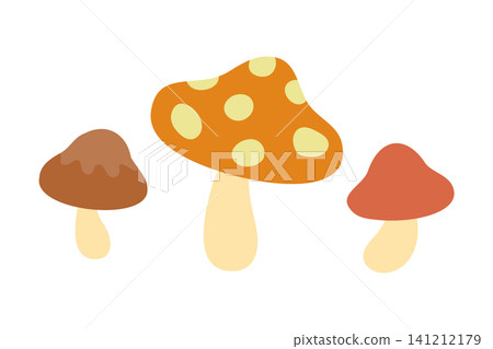Simple and cute mushroom illustration Simple and cute mushroom illustration 141212179