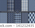 Autumn/Winter Swatch Pattern Collection (10 seamless blue patterns) 141212435