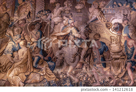 Castle of Chaumont sur Loire, France, tapestry Castle of Chaumont sur Loire, France, tapestry 141212618