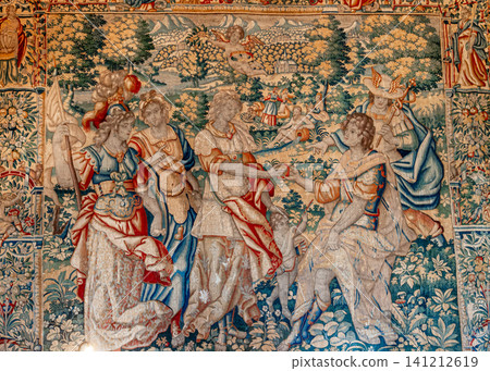 Castle of Chaumont sur Loire, France, tapestry Castle of Chaumont sur Loire, France, tapestry 141212619