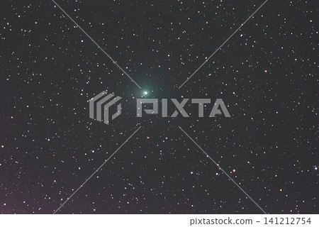 Comet Wiltanen floating in outer space 141212754