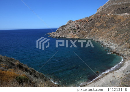 coastline near Limeni village, Peloponnese, Greece coastline near Limeni village, Peloponnese, Greece 141213148