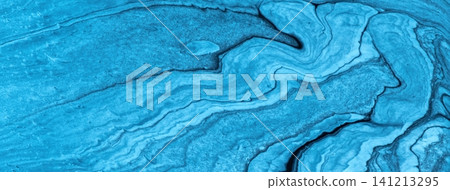 Light turquoise abstract fluid art background with marble texture effect in azure blue acrylic pour painting style Light turquoise abstract fluid art background with marble texture effect in azure blue acrylic pour painting style 141213295