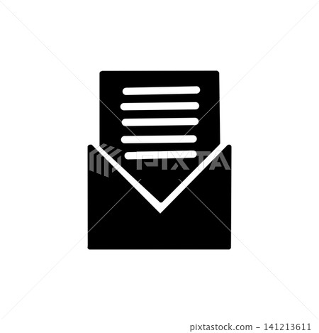Icons of email, envelopes, and letters (black and white) | Simple illustrations for receiving, sending, contacting, and communicating information. Icons of email, envelopes, and letters (black and white) | Simple illustrations for receiving, sending, contacting, and communicating information. 141213611