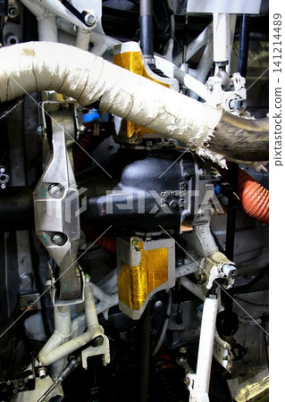 Rear differential of a four-wheel drive vehicle with a longitudinally mounted engine... Rear differential of a four-wheel drive vehicle with a longitudinally mounted engine... 141214489