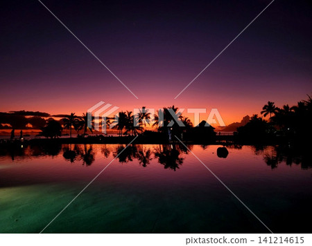 Vibrant Dark Pink Sunset Vibrant Dark Pink Sunset 141214615