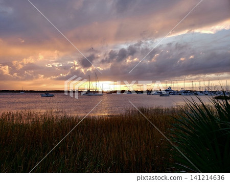 Scenic Sunset with Dramatic Sky Scenic Sunset with Dramatic Sky 141214636