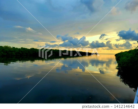 Dramatic Sky and Water Mirror Effect Dramatic Sky and Water Mirror Effect 141214642