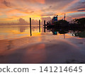 Vibrant Pink and Orange Sunset 141214645