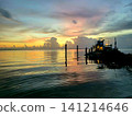 Beautiful Sunset over Still Water 141214646