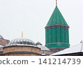 The green dome of the Rumi Tomb in Konya 141214739