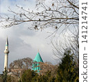 The green dome of the Rumi Tomb in Konya 141214741