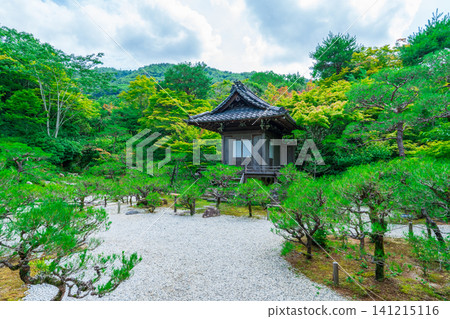京都嵐山大河內山莊花園的私人佛教教堂 141215116