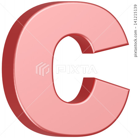3D Material_Alphabet_C_Pink 141215139