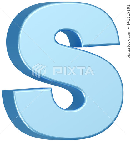 3D Material_Alphabet_S_Light Blue 3D Material_Alphabet_S_Light Blue 141215181