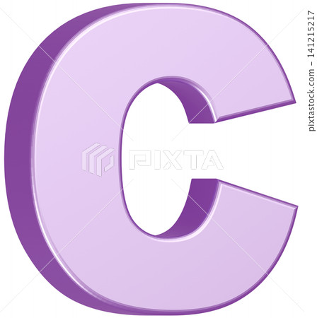 3D Material_Alphabet_C_Purple 3D Material_Alphabet_C_Purple 141215217