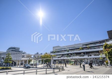 Urban landscape of Fujisawa City, Kanagawa Prefecture: Terrace Mall Shonan, north exit of Tsujido Station. Urban landscape of Fujisawa City, Kanagawa Prefecture: Terrace Mall Shonan, north exit of Tsujido Station. 141215374