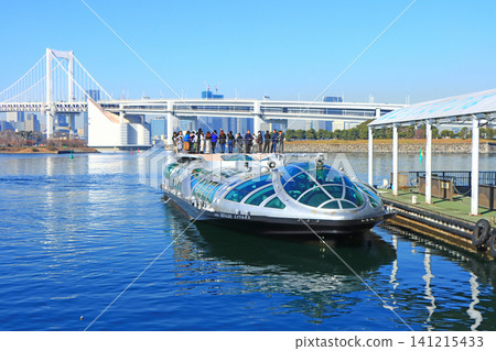 Minato-ku, Tokyo, Odaiba and water bus scenery Minato-ku, Tokyo, Odaiba and water bus scenery 141215433