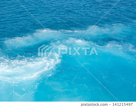 The foam from the propeller when departing from Yoron Island The foam from the propeller when departing from Yoron Island 141215497