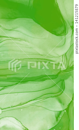 A calm, abstract textured background illustration featuring a marbled pattern in the style of alcohol ink art, with a light green color that appears to bleed and flow. A calm, abstract textured background illustration featuring a marbled pattern in the style of alcohol ink art, with a light green color that appears to bleed and flow. 141215879