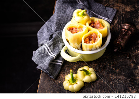Stuffed peppers with meat and rice Stuffed peppers with meat and rice 141216788