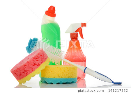 Disinfectant Liquids and Wash Scrubbers for Professional Domestic Maid Service 141217352