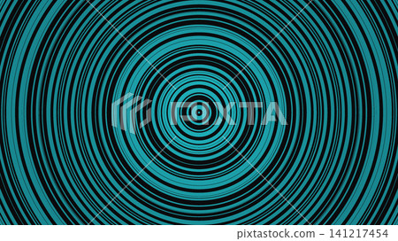 Circular turquoise pattern on black background Circular turquoise pattern on black background 141217454