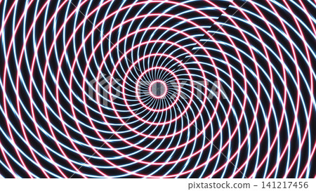 Spiral pattern with neon light effect Spiral pattern with neon light effect 141217456