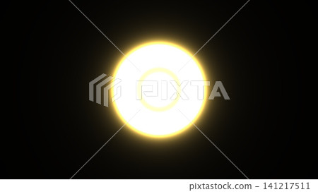 Bright circular light against dark background Bright circular light against dark background 141217511