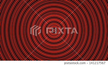 Red concentric circles on a dark background Red concentric circles on a dark background 141217567