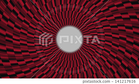 Red and black spiral pattern in a circular design Red and black spiral pattern in a circular design 141217616