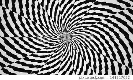 Concentric black and white spiral pattern Concentric black and white spiral pattern 141217632