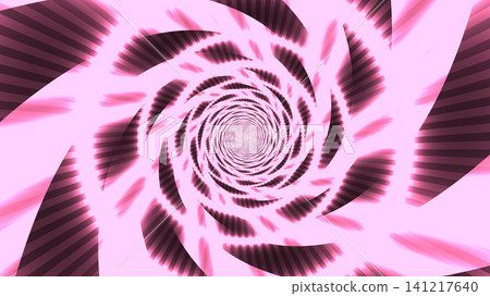 Pink and brown spiral pattern with depth effect 141217640