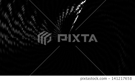 Black and white spiral pattern on dark background Black and white spiral pattern on dark background 141217658