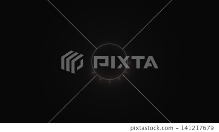 Circular light design on black background Circular light design on black background 141217679