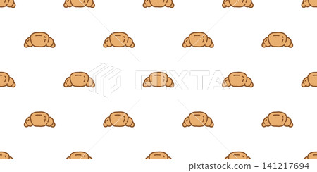 croissant seamless pattern bakery bake kitchen vector cartoon doodle bread tablecloth tile background gift wrapping paper repeat wallpaper scarf isolated illustration design croissant seamless pattern bakery bake kitchen vector cartoon doodle bread tablecloth tile background gift wrapping paper repeat wallpaper scarf isolated illustration design 141217694