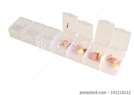 Clear plastic 7-day pill organizer Clear plastic 7-day pill organizer 141218212