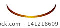 A PNG image of a golden curved symbol. 141218609