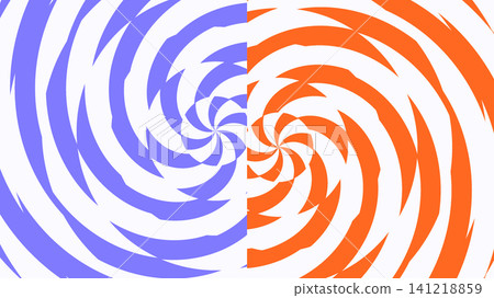 Swirling blue and orange abstract design Swirling blue and orange abstract design 141218859
