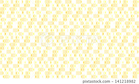 Golden square pattern on white background Golden square pattern on white background 141218982