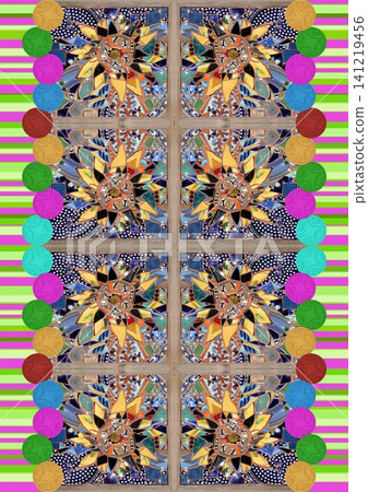 beautiful ceramic tiles patterns with multi color border 141219456