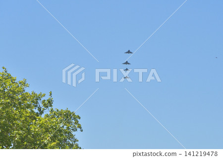 空軍中隊在巴黎上空進行巴士底日彩排（2026年7月9日） 141219478