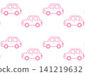 Cute passenger car seamless pattern, pink 141219632
